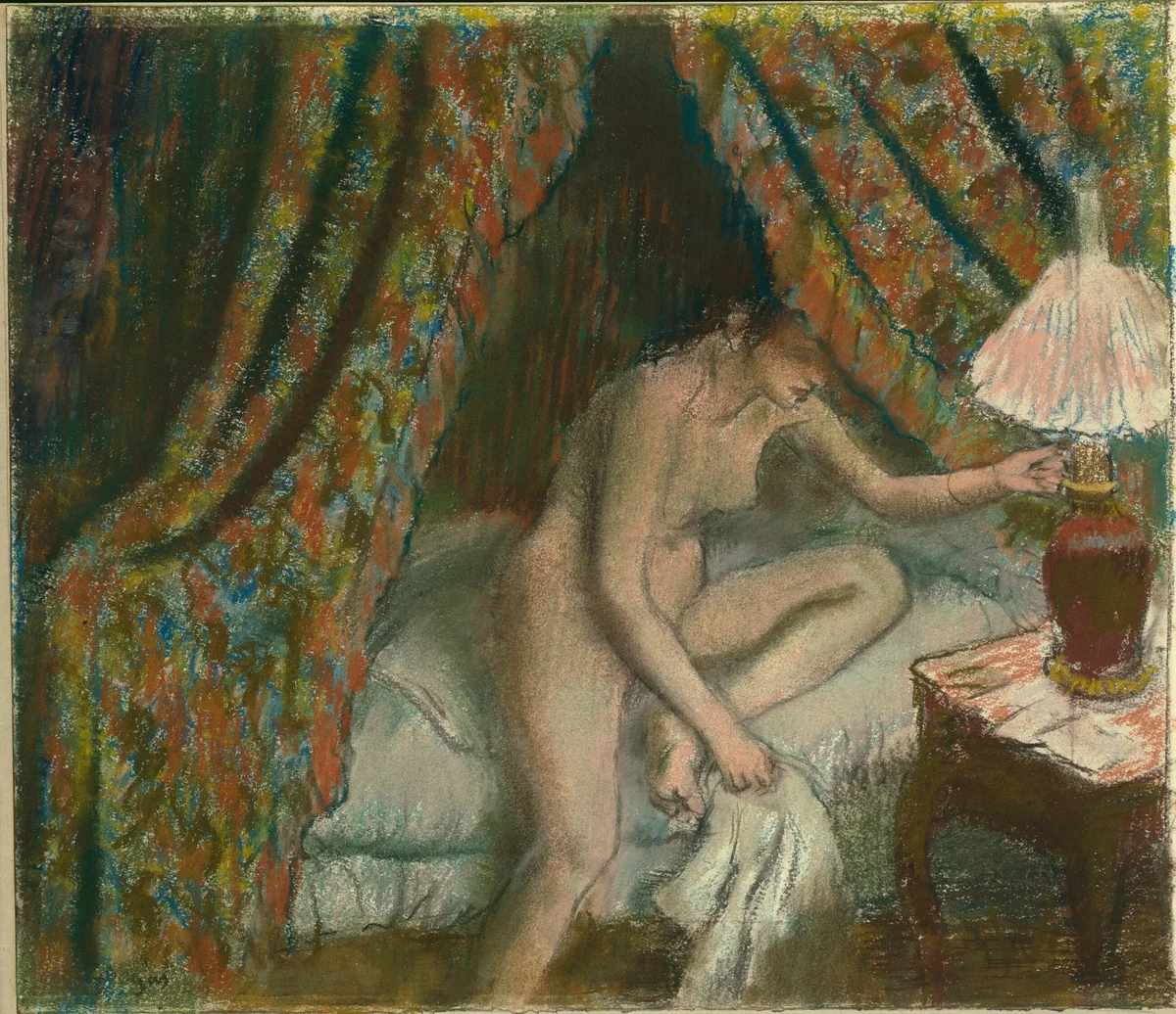 Retiring by Edgar Degas, drawing, 1879-1888