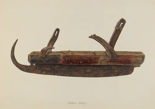 Ice Skate by Eugene Bartz, index of american design, 1938