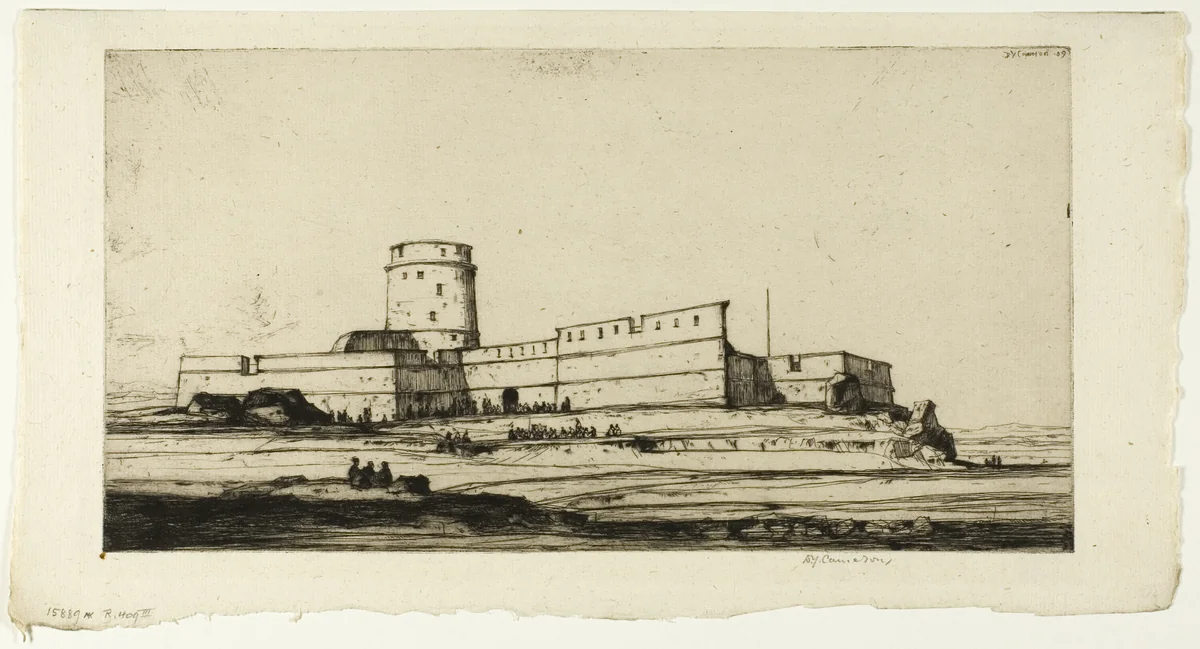 The Turkish Fort by David Young Cameron, print, 1909