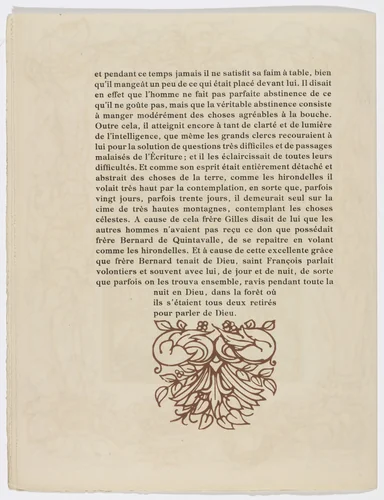 Tailpiece (page 176) from Les Petites Fleurs de St. François (The Little Flowers of St. Francis) by Émile Bernard, illustrated book, 1928