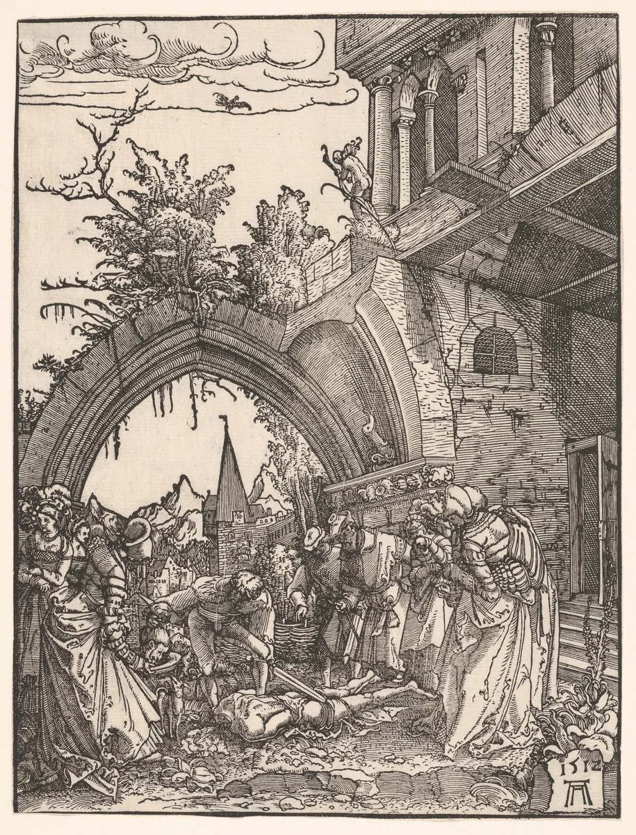 The Beheading of Saint John the Baptist by Albrecht Altdorfer, print, 1512