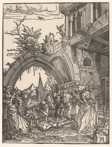 The Beheading of Saint John the Baptist by Albrecht Altdorfer, print, 1512