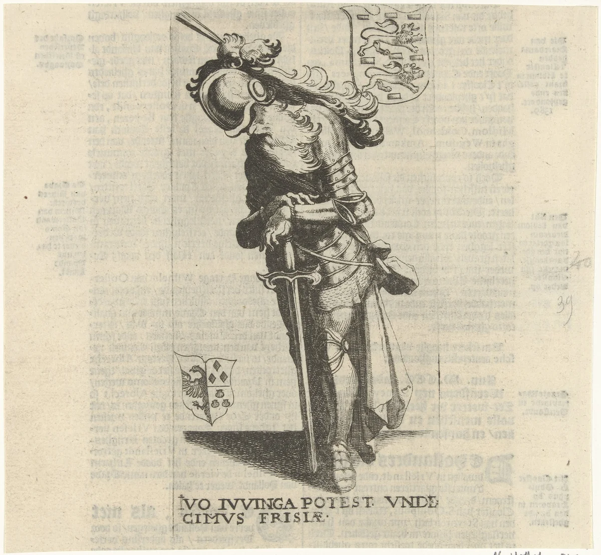 Juw Juwinga by Simon Frisius, print, 1622