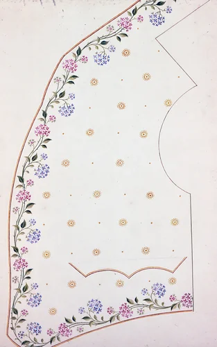 Waistcoat Design by England or France, textile, 1830-1849
