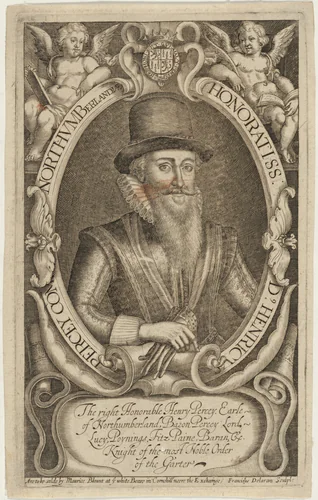 Henricus Percye (Henry Percy, Ninth Earl of Northumberland) by Francis Delaram, print, 1590-1627