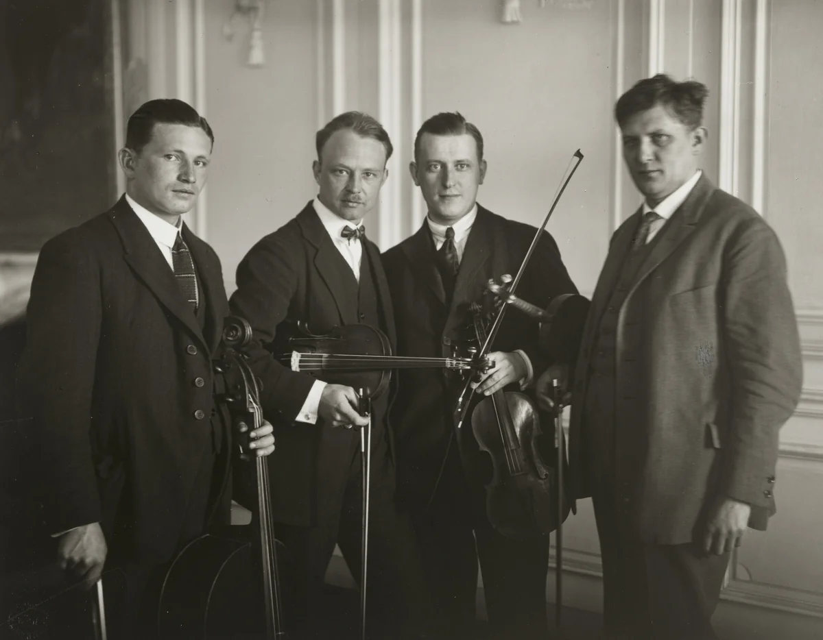 Havemann String Quartet by August Sander, photograph, 1923