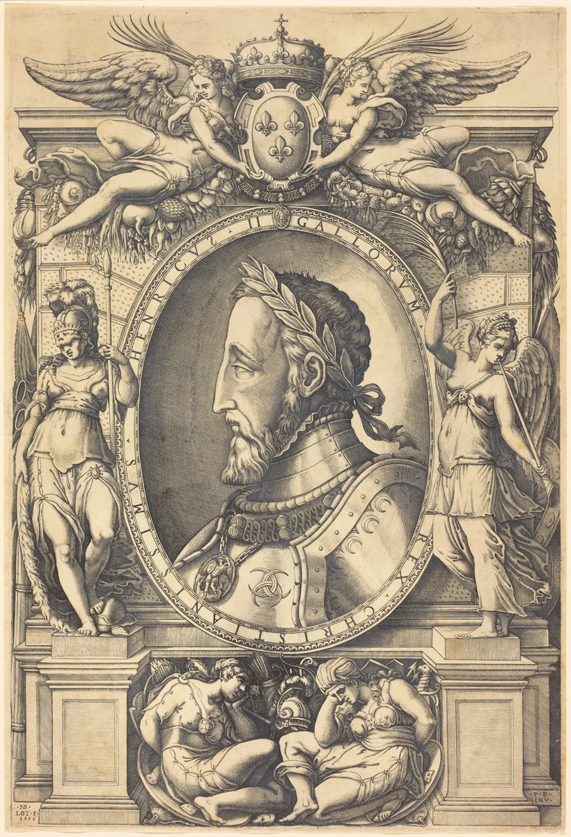 Henri II, King of France by Nicolas Beatrizet, print, 1556