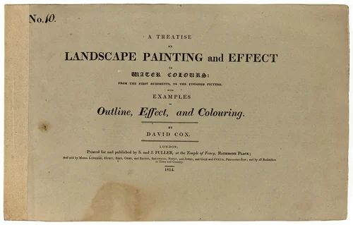 A Treatise on Landscape Painting and Effect in Water Colours: From the First Rudiments, to the Finished Picture No. 10 by David Cox, book, 1813-1814
