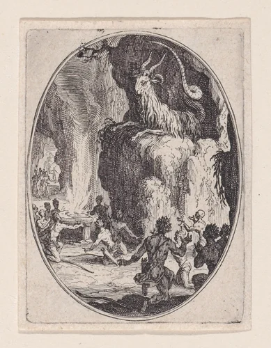 The Culte du Démon (The Cult of the Demon), from Les Sacrifices (The Sacrifices) by Jacques Callot, print, 1620-1630
