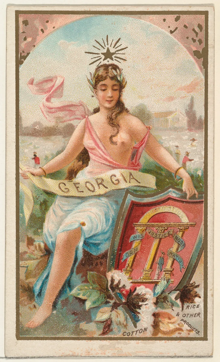 Georgia, from the Industries of States series (N117) issued by Duke Sons & Co. to promote Honest Long Cut Tobacco by W. Duke, Sons & Co., print, 1889