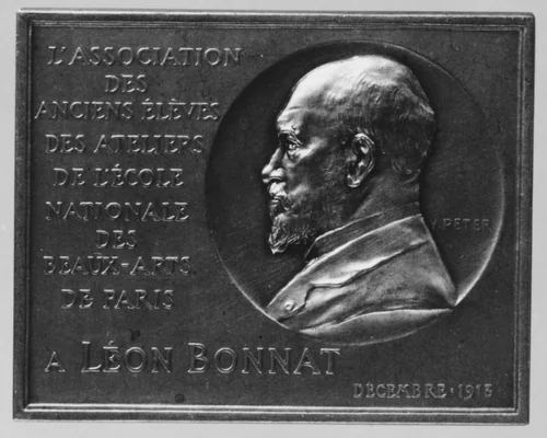 Leon Bonnat by Victor Peter, metalwork, 1913