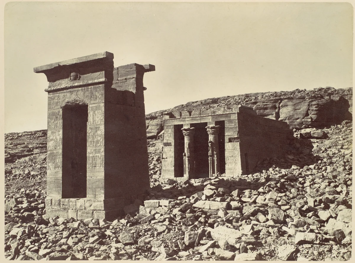 Temple d'Andour by Félix Bonfils, photograph, 1868-1872