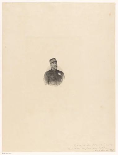 Portret van Henri Eugene-Philippe-Louis d'Orleans, hertog van Aumale by Philippe Auguste Cattelain, print, 1848-1890