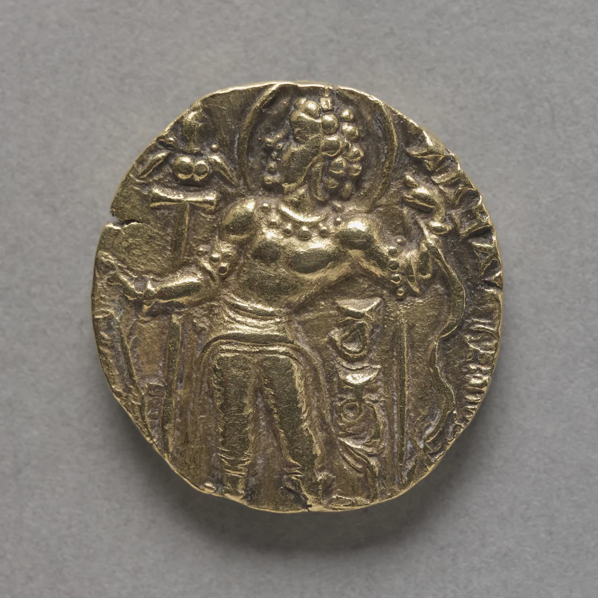 Coin with Figure of an Archer (obverse) by Unknown, metalwork, 380-414