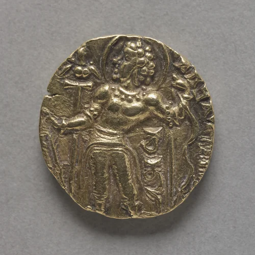 Coin with Figure of an Archer (obverse) by Unknown, metalwork, 380-414