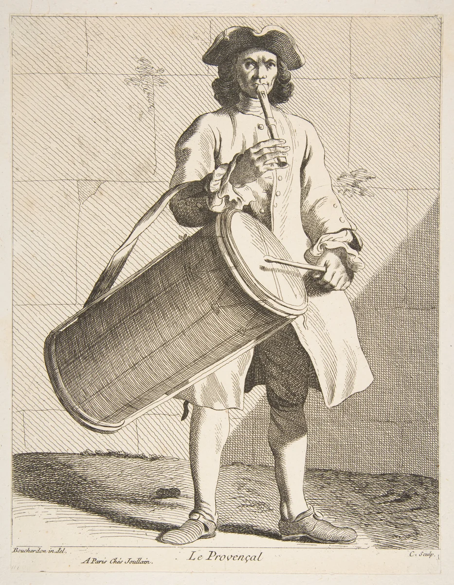 A Man From Provence by Anne Claude Philippe de Tubières, print, 1737