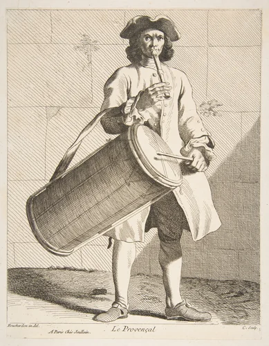 A Man From Provence by Anne Claude Philippe de Tubières, print, 1737