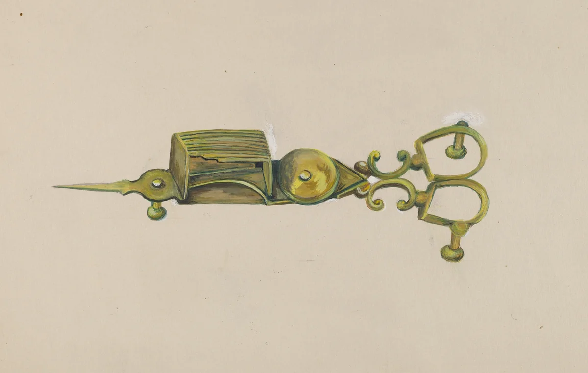 Candle Snuffer by Florence Stevenson, index of american design, 1935-1942