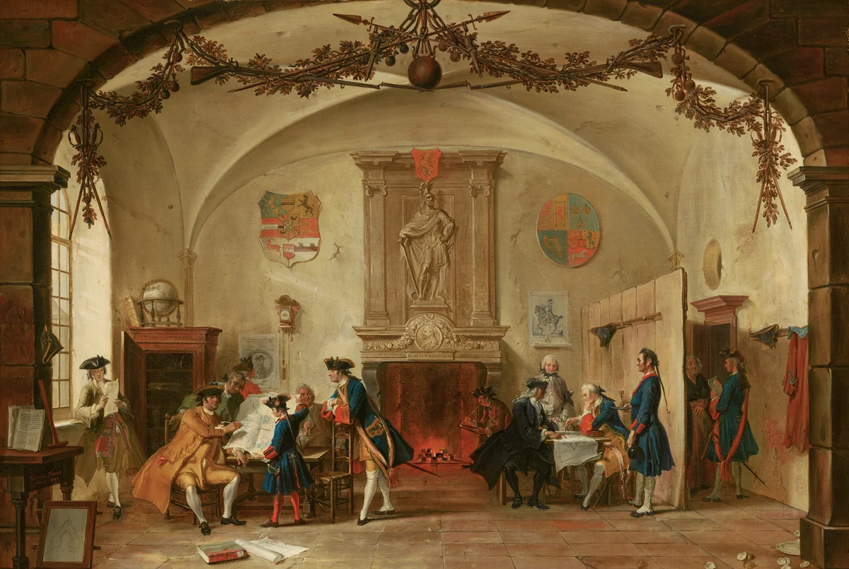 Guardroom Scene by Cornelis Troost, painting, 1747