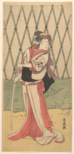 Segawa Kikunojo, in a Female Role by Katsukawa Shun'ei (勝川春英), print, 1762-1819