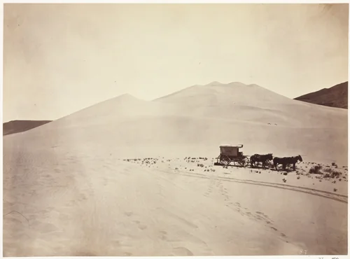 Sand Dunes, Carson Desert, Nevada by Timothy O'Sullivan, photograph, 1867