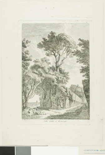 The City of Conti in Frascati by Louis Chaix, print, 1760-1811