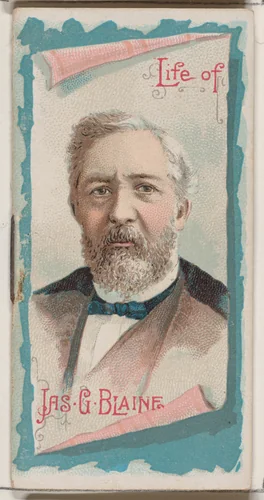 Life of James Gillespie Blaine, from the Histories of Poor Boys and Famous People series of booklets (N79) for Duke brand cigarettes by W. Duke, Sons & Co., print, 1888