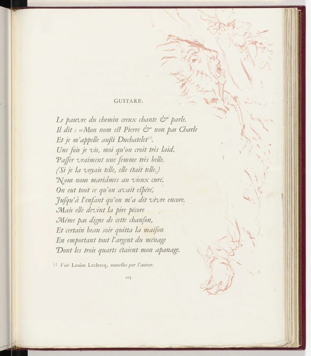 In-text plate (page 103) from Parallèlement (In Parallel) by Pierre Bonnard, illustrated book, 1900