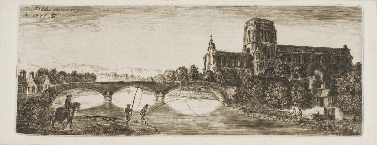 Haddington by John Clerk, print, 1748-1812