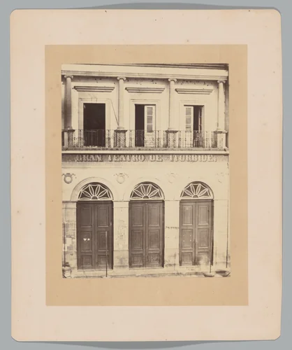 [Gran Teatro de Iturbide] by François Aubert, photograph, 1867