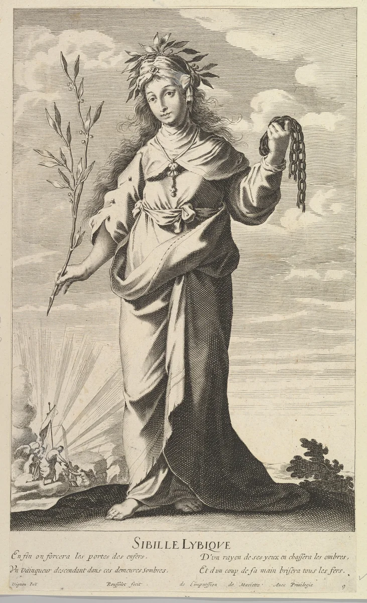 Sibylle Lybique by Gilles Rousselet, print, 1630-1640