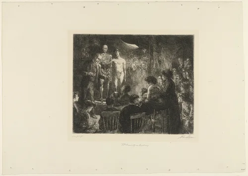 Anshutz on Anatomy by John Sloan, print, 1912