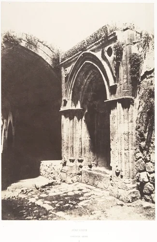 Jérusalem, Fontaine Arabe, 3 by Auguste Salzmann, photograph, 1854-1859