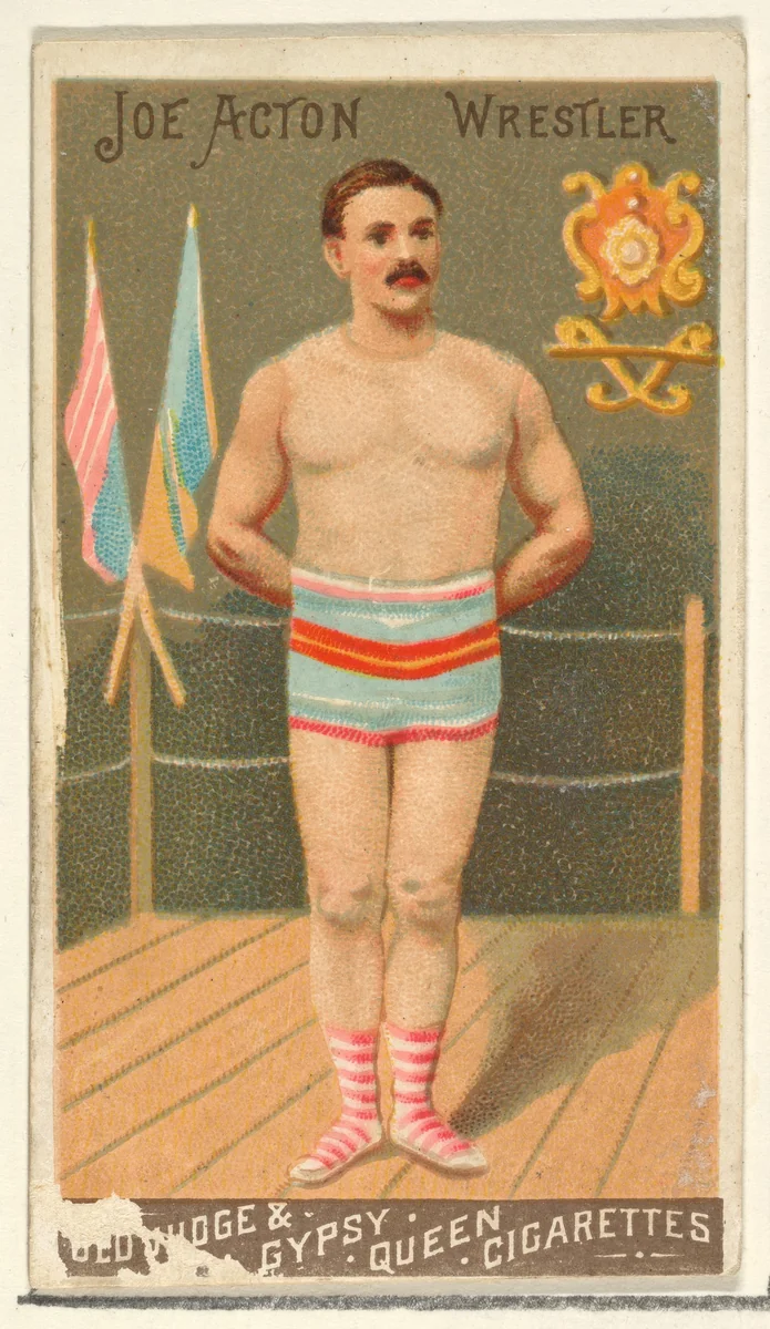 Joe Acton, Wrestler, from the Goodwin Champion series for Old Judge and Gypsy Queen Cigarettes by Goodwin & Company, print, 1888