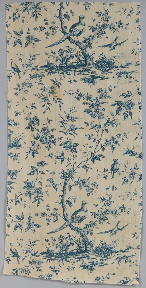 Piece by Bromley Hall Printworks, textile, 1775-1785