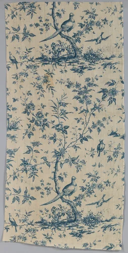 Piece by Bromley Hall Printworks, textile, 1775-1785