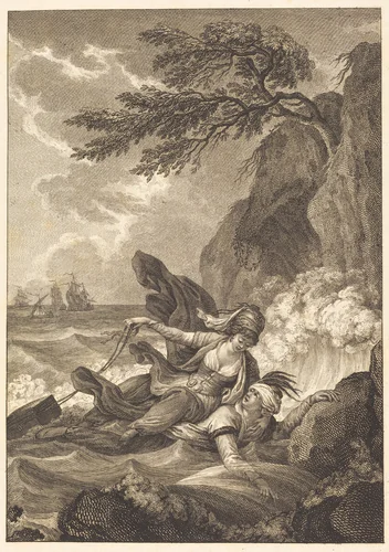La fiancee du roi de Garbe: La cassette by Jean-Baptiste Tilliard; Charles Monnet, print, 1740-1813
