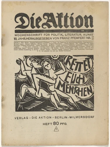 Die Aktion (vol. 2, no. 3-vol. 11, no. 11/12) by Various artists, periodical, 1912