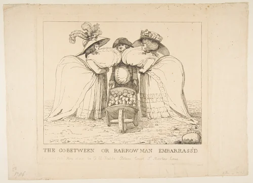 The Go-Between or Barrow Man Embarrass'd by George Townley Stubbs, print, 1786