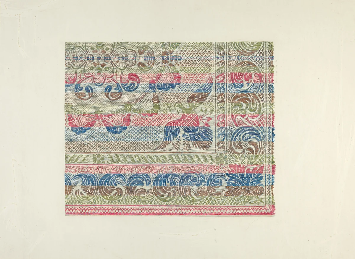 Homespun Bedspread by Gene Luedke, index of american design, 1938