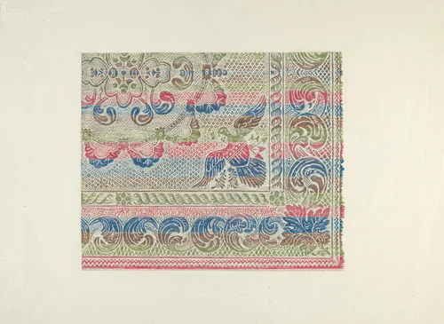 Homespun Bedspread by Gene Luedke, index of american design, 1938