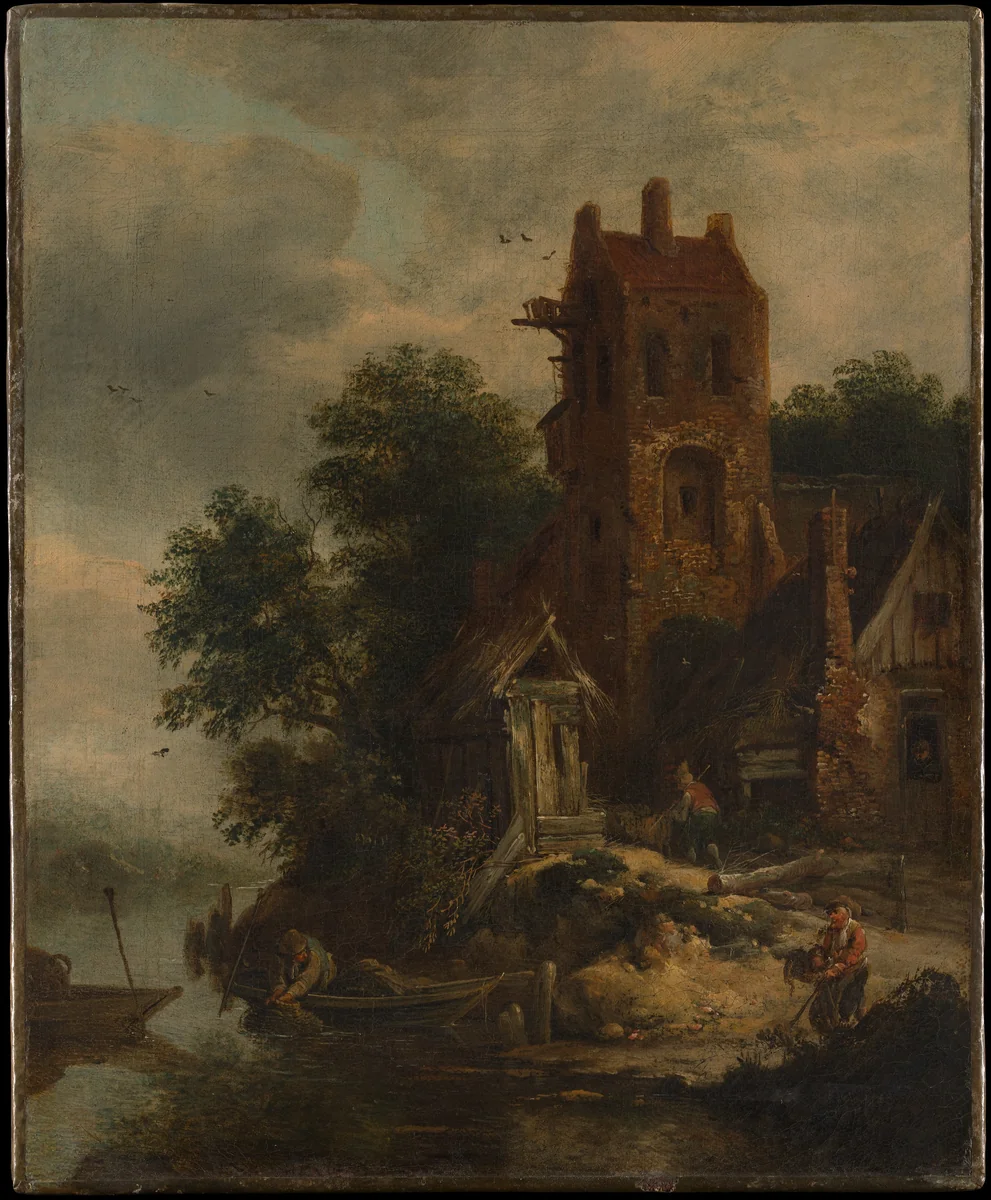 The Pigeon House by Roelof van Vries, painting, 1650-1681