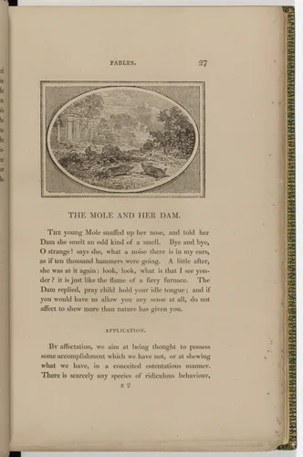 Headpiece (page 27) from The Fables of Aesop by Thomas Bewick, illustrated book, 1818