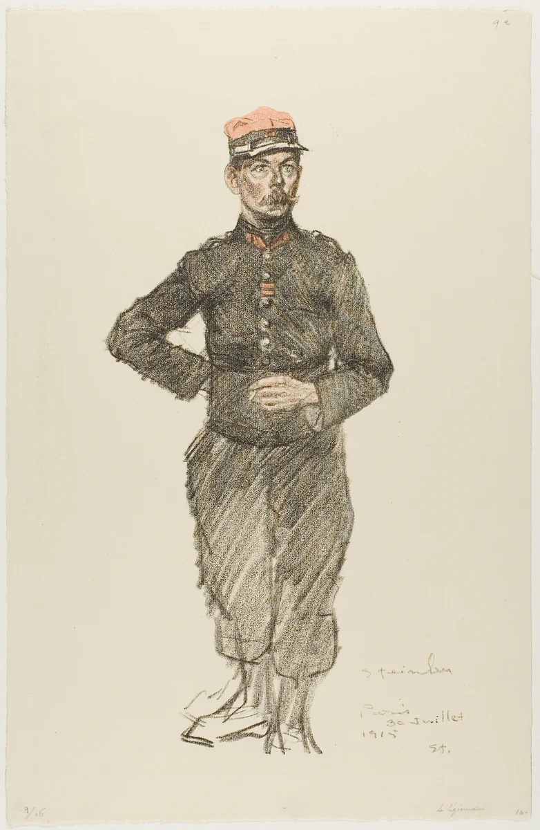 Legionnaire by Théophile Alexandre Steinlen, print, 1915