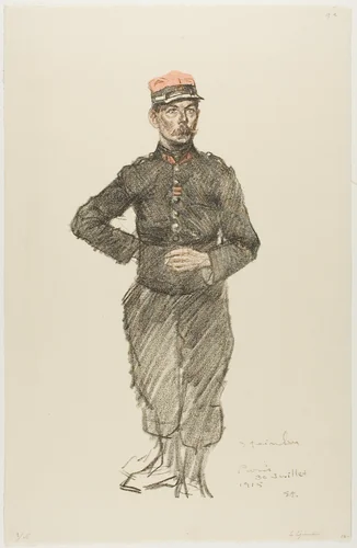 Legionnaire by Théophile Alexandre Steinlen, print, 1915
