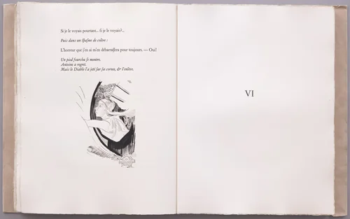 Tailpiece (page 170) from La Tentation de Saint-Antoine by Odilon Redon, illustrated book, 1910