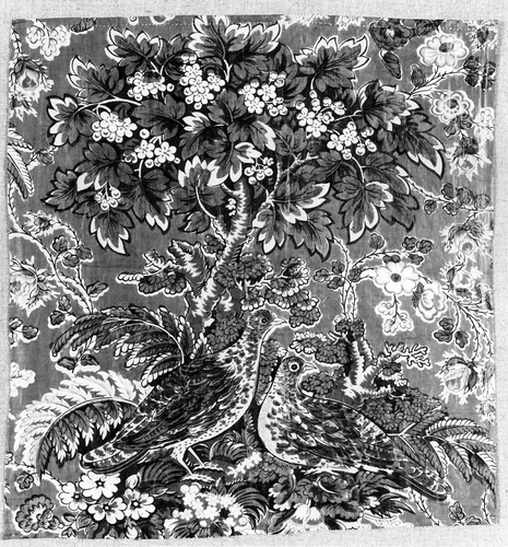 Panel (Furnishing Fabric) by Bannister Hall Print Works, textile, 1805-1825