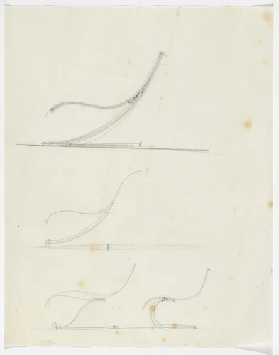 Lounge Chair without Arms (Elevation sketches) by Ludwig Mies van der Rohe, mies van der rohe archive, 1926