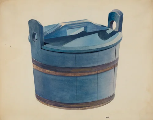 Covered Tub by Edward White, index of american design, 1937