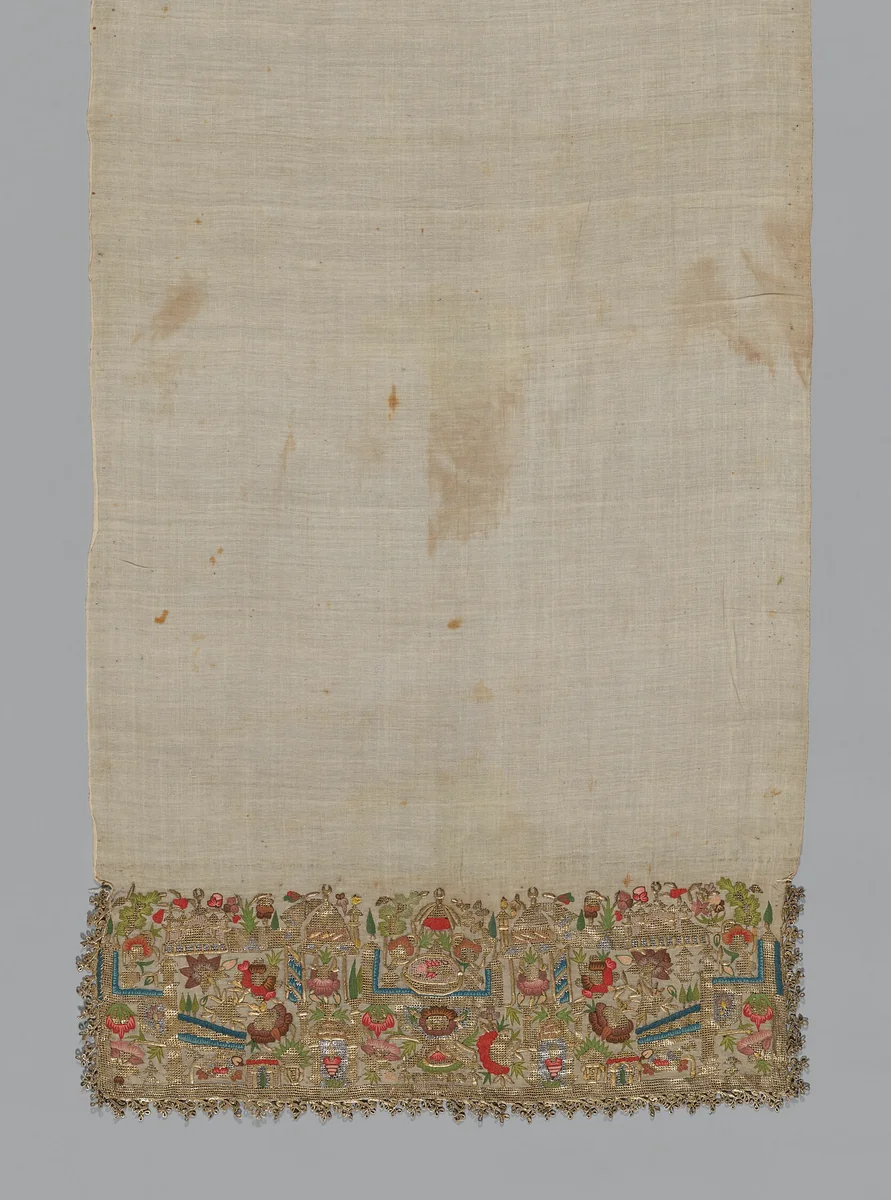 Towel or Napkin by Turkey, textile, 1850-1900